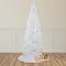 7.5ft. Pre-Lit White Georgian Pine Pencil Artificial Christmas Tree, Warm White LED Lights
